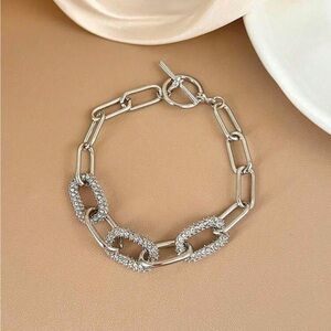 Silver Chain Link Bracelet